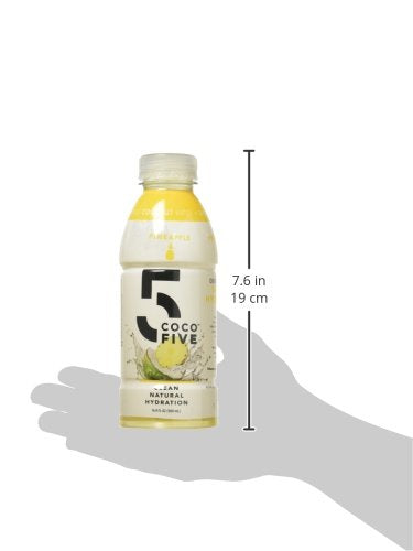 Coco5 Clean Sports Hydration Cherry Flavor | 100% Natural | 50% Less Sugar | Nothing Artificial | Non-GMO | Gluten Free | Developed by Pro Trainers for Pro Athletes | 16.9 OZ (Pack - 12)