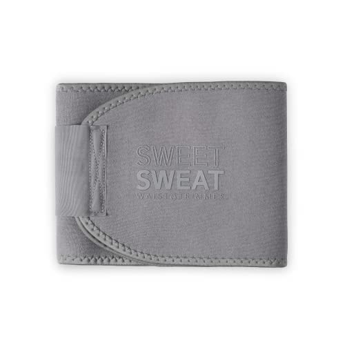 Sports Research Sweet Sweat Waist Trimmer Get More from Your Workout - Sweat Band Increases Stomach Temp to Cut Water Weight - Gym Waist Trainer Belt for Women & Men - Faja para Hacer Ejercicios