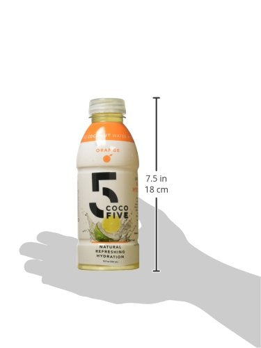 Coco5 Clean Sports Hydration Cherry Flavor | 100% Natural | 50% Less Sugar | Nothing Artificial | Non-GMO | Gluten Free | Developed by Pro Trainers for Pro Athletes | 16.9 OZ (Pack - 12)