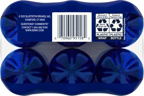 Saratoga Sparkling Water Bottles, 12-Pack - Carbonated Spring Bottled Water with Naturally Occurring Minerals & Electrolytes - Recycled PET Plastic Bottles - 28 Fl Oz