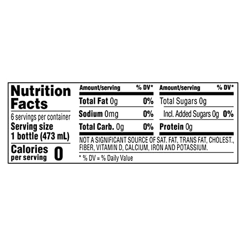 Saratoga Sparkling Water Bottles, 12-Pack - Carbonated Spring Bottled Water with Naturally Occurring Minerals & Electrolytes - Recycled PET Plastic Bottles - 28 Fl Oz