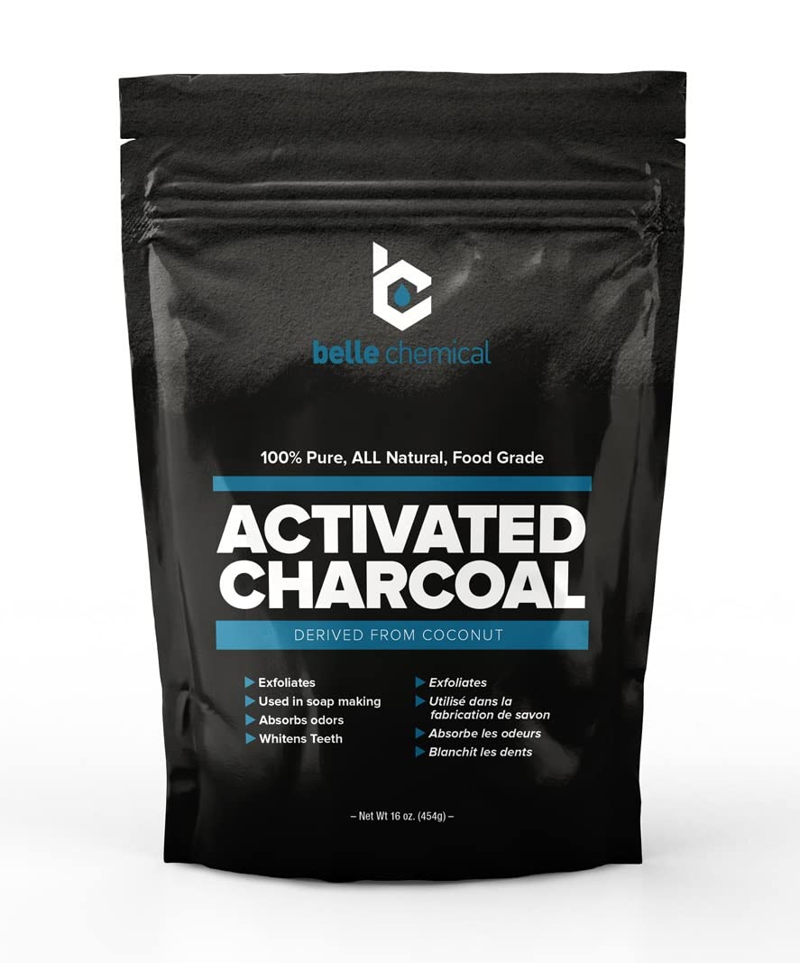 (1LB) Organic Coconut Activated Charcoal Powder - Food Grade, Kosher - Teeth Whitening, Facial Scrub, Soap Making (1 Ounce to 5 pounds (1 Pound)