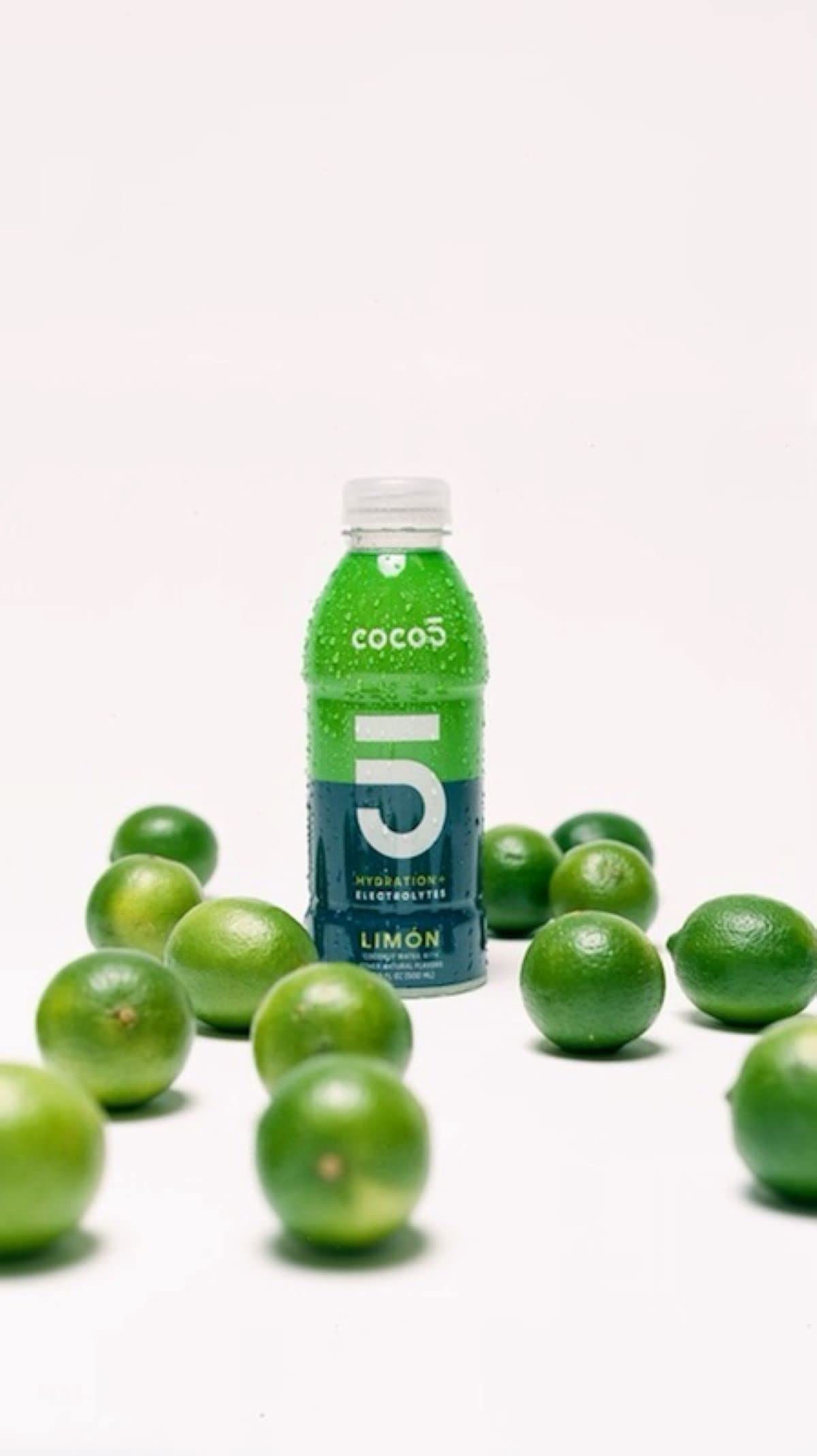 Coco5 Clean Sports Hydration Cherry Flavor | 100% Natural | 50% Less Sugar | Nothing Artificial | Non-GMO | Gluten Free | Developed by Pro Trainers for Pro Athletes | 16.9 OZ (Pack - 12)