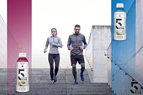 Coco5 Clean Sports Hydration Cherry Flavor | 100% Natural | 50% Less Sugar | Nothing Artificial | Non-GMO | Gluten Free | Developed by Pro Trainers for Pro Athletes | 16.9 OZ (Pack - 12)