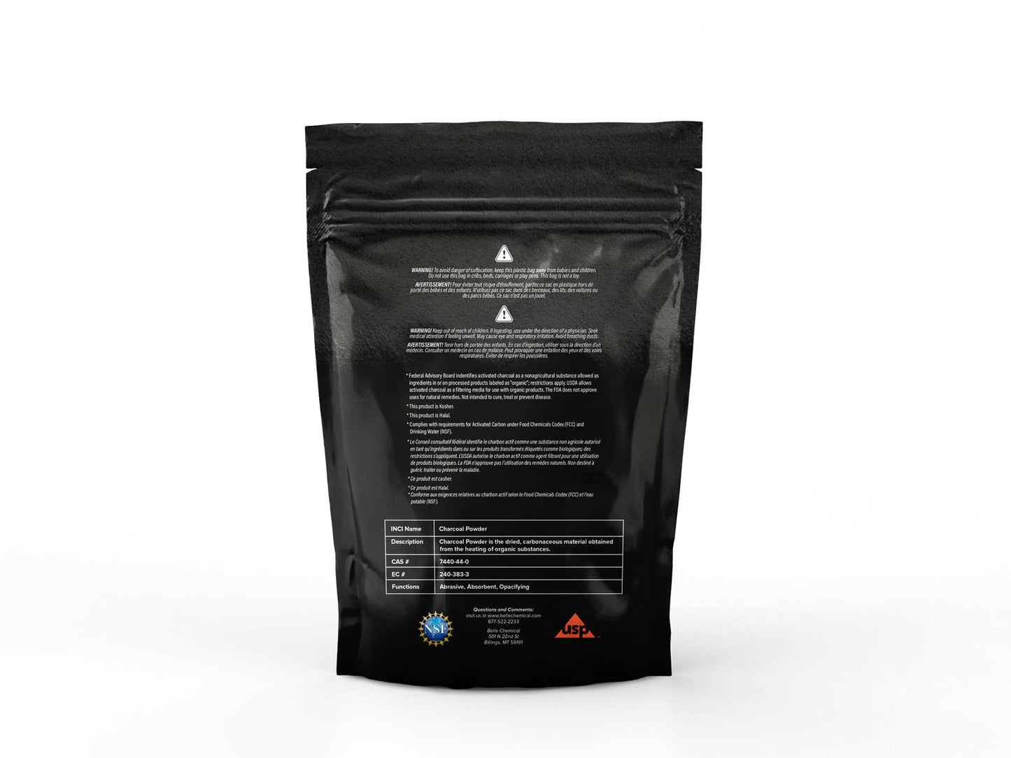 (1LB) Organic Coconut Activated Charcoal Powder - Food Grade, Kosher - Teeth Whitening, Facial Scrub, Soap Making (1 Ounce to 5 pounds (1 Pound)