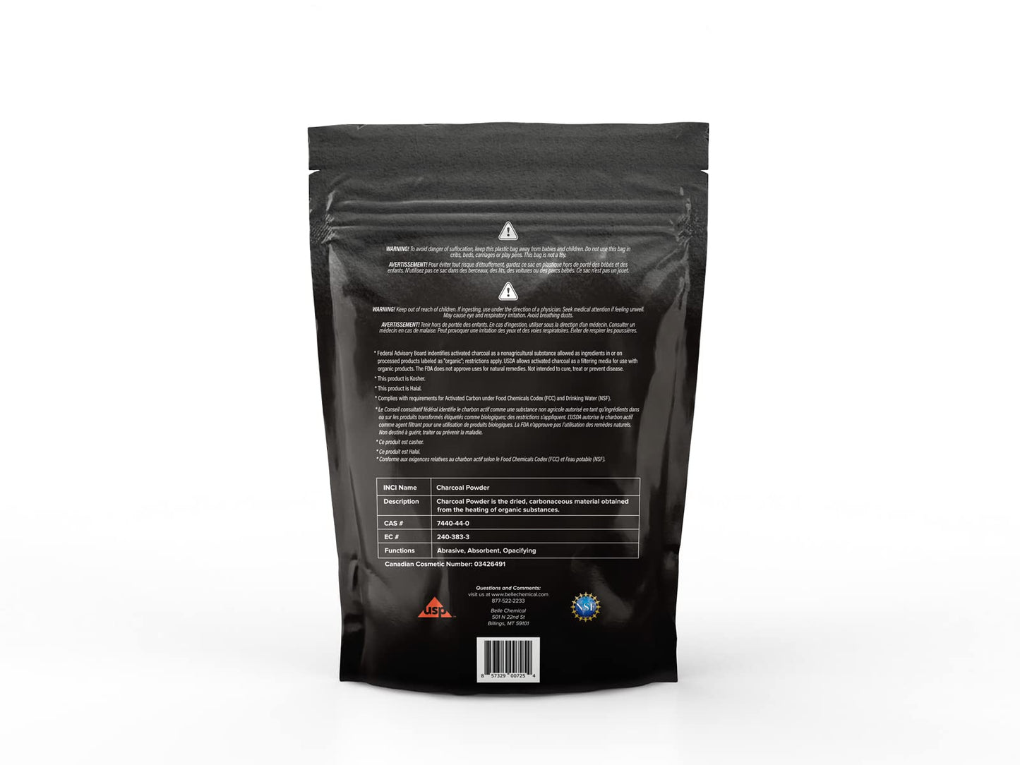 (1LB) Organic Coconut Activated Charcoal Powder - Food Grade, Kosher - Teeth Whitening, Facial Scrub, Soap Making (1 Ounce to 5 pounds (1 Pound)