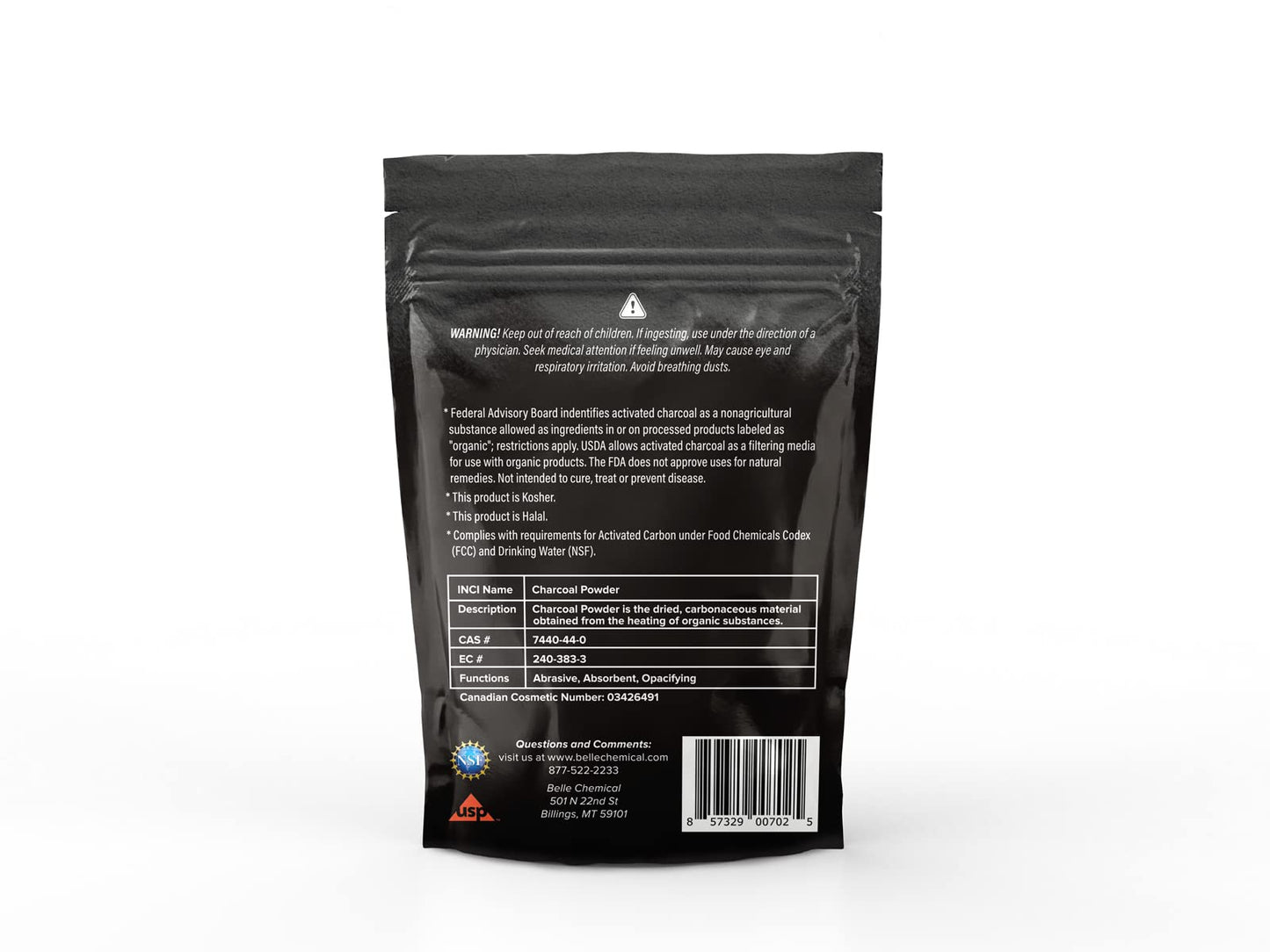 (1LB) Organic Coconut Activated Charcoal Powder - Food Grade, Kosher - Teeth Whitening, Facial Scrub, Soap Making (1 Ounce to 5 pounds (1 Pound)