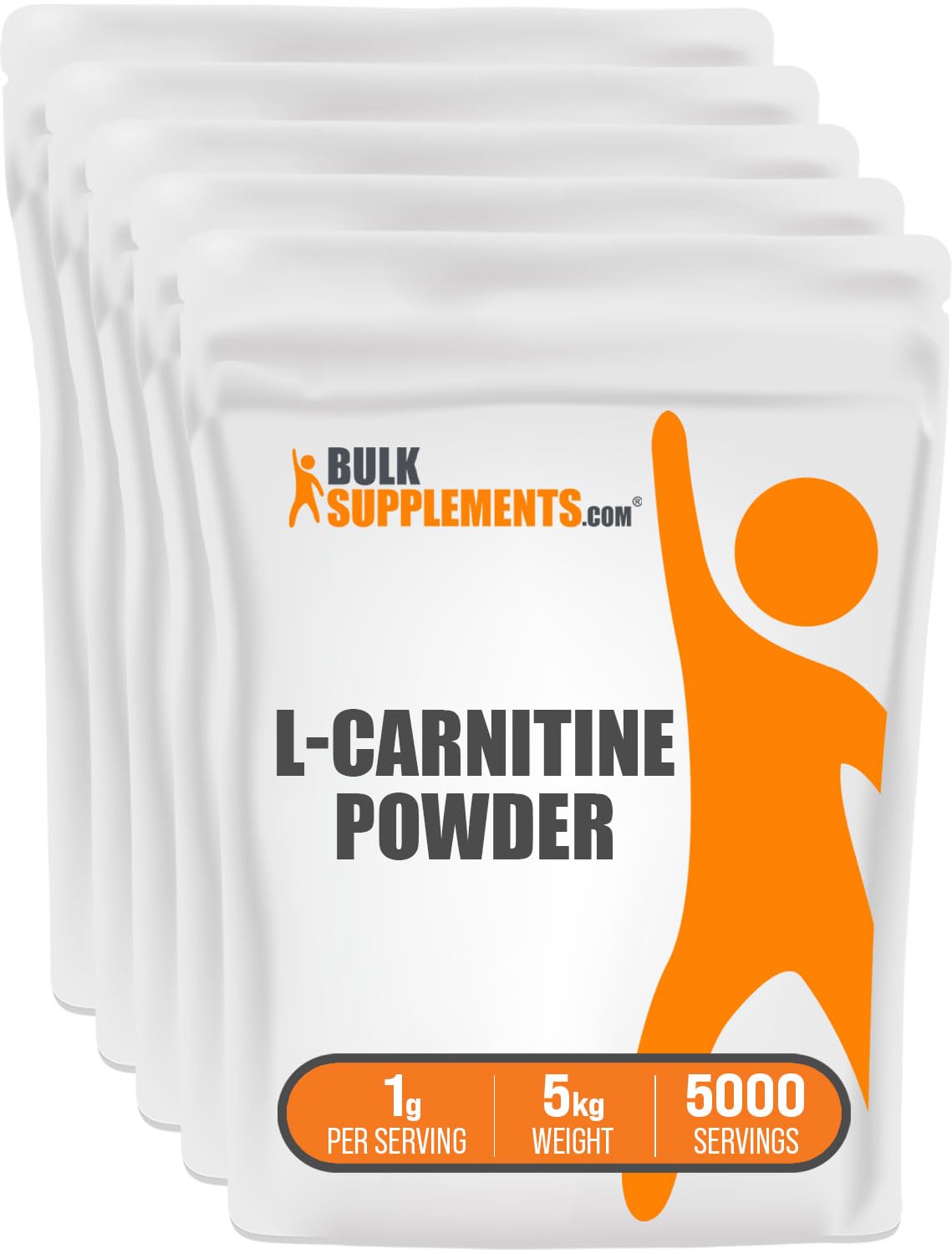 BulkSupplements.com L-Carnitine Powder - Carnitine Supplement, L Carnitine 1000mg, Carnitine Powder - Amino Acid Supplement, Gluten Free, 1g per Serving, 250g (8.8 oz) (Pack of 1)