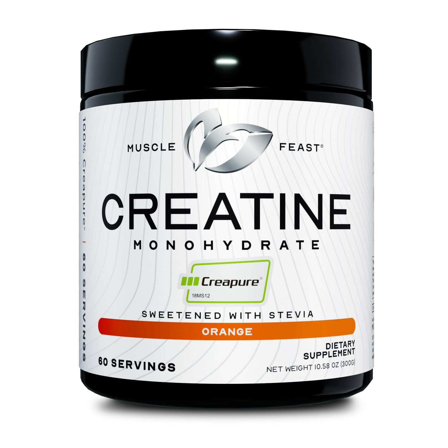 Muscle Feast Creapure Creatine Monohydrate Powder, Vegan Keto Friendly Gluten-Free, Mass Gainer, Muscle Recovery Supplement and Best Creatine for Muscle Growth, Unflavored, 300g