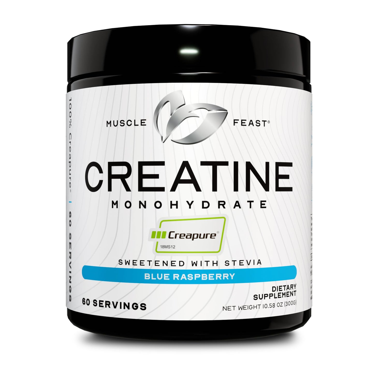 Muscle Feast Creapure Creatine Monohydrate Powder, Vegan Keto Friendly Gluten-Free, Mass Gainer, Muscle Recovery Supplement and Best Creatine for Muscle Growth, Unflavored, 300g